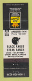 Matchbook Cover - Best Western Black Angus Steak Ranch Great Bend KS WEAR