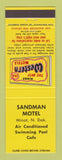 Matchbook Cover - Best Western Sandman Motel Minot ND