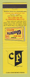 Matchbook Cover - Best Western CP Seattle WA