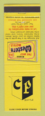 Matchbook Cover - Best Western CP Seattle WA