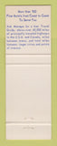 Matchbook Cover - Best Western Carl's Motel Canon City Colorado