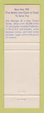 Matchbook Cover - Best Western Travelers Uptown Motel Colorado Springs