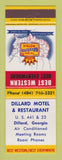 Matchbook Cover - Best Western Dillard Motel Dillard GA