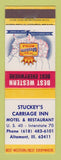 Matchbook Cover - Best Western Stuckey's Carriage Inn Altamont IL