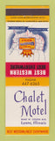Matchbook Cover - Best Western Chalet Motel Lyons IL