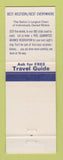 Matchbook Cover - Best Western Chalet Motel Lyons IL