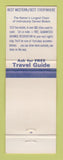 Matchbook Cover - Best Western Carmel Hill Motor Lodge Monterey CA WEAR