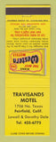 Matchbook Cover - Best Western Travisands Motel Fairfield CA