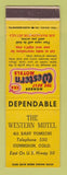 Matchbook Cover - Best Western Western Motel Gunnison Colorado