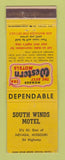 Matchbook Cover - Best Western South Winds Motel Nevada MO