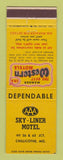 Matchbook Cover - Best Western Sky Liner Motel Chillicothe MO