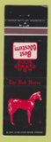 Matchbook Cover - Best Western The Red Horse Frederick MD
