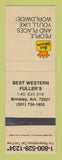 Matchbook Cover - Best Western Best Western Fuller's Brinkley AR