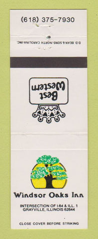Matchbook Cover - Best Western Windsor Oaks Inn Grayville IL