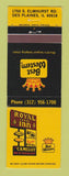 Matchbook Cover - Best Western Royal Court Inn Des Plaines IL