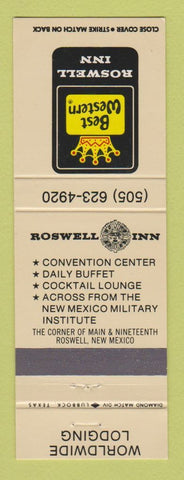 Matchbook Cover - Best Western Roswell Inn NM