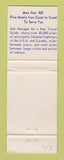 Matchbook Cover - Best Western Wittwer Motoro Lodge St George UT