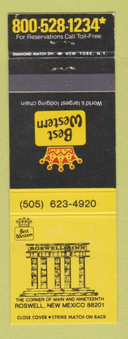 Matchbook Cover - Best Western Roswell Inn NM