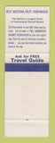 Matchbook Cover - Best Western Gourmet Inns New Braunfels Laredo TX