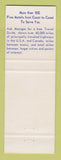 Matchbook Cover - Best Western Tropics Motor Hotel Seattle WA