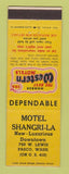 Matchbook Cover - Best Western Shangri La Motel Pasco WA