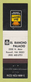 Matchbook Cover - Best Western El Rancho Palacio Roswell NM WEAR