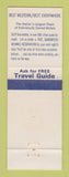 Matchbook Cover - Best Western Ponderosa Motel El Reno OK WEAR