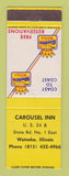 Matchbook Cover - Best Western Carousel Inn Watseka IL