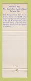 Matchbook Cover - Best Western Starlite Motel Seneca KS