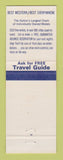 Matchbook Cover - Best Western Midway Motor Lodge Madison WI