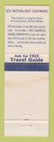 Matchbook Cover - Best Western Glancy Motor Hotel Clinton OK