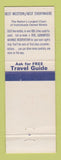 Matchbook Cover - Best Western Rancho Grande Wickenburg AZ