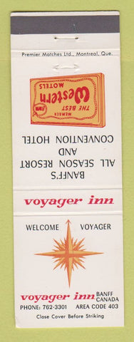 Matchbook Cover - Best Western Voyager Inn Banff AB