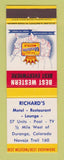 Matchbook Cover - Best Western Richard's Motel Durango Colorado