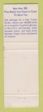 Matchbook Cover - Best Western Wyo Motel Laramie WY