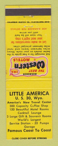 Matchbook Cover - Best Western Little America WY