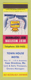 Matchbook Cover - Best Western Town House Motel Cape Girardeau MO