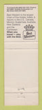 Matchbook Cover - Best Western Cavern Inn White's City NM