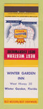 Matchbook Cover - Best Western Winter Garden Inn FL