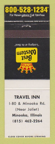 Matchbook Cover - Best Western Travel Inn Minooka IL