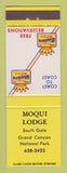 Matchbook Cover - Best Western Moqui Lodge Grand Canyon National Park AZ
