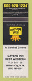 Matchbook Cover - Best Western Cavern Inn White's City NM