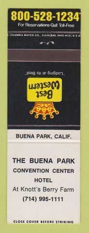 Matchbook Cover - Best Western Buena Park Hotel Knott's Berry Farm CA #1
