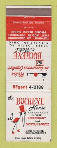 Matchbook Cover - Buckeye House Cleveland OH