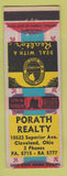 Matchbook Cover - Portage Real Estate Cleveland OH