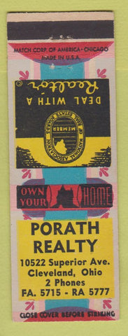 Matchbook Cover - Portage Real Estate Cleveland OH