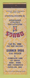 Matchbook Cover - Corner Drug Store Cleveland OH