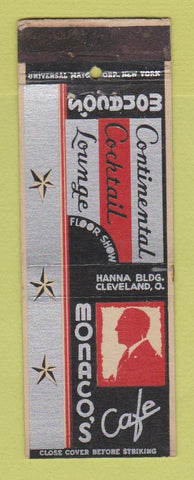 Matchbook Cover - Monaco's Cafe  Cleveland OH WEAR