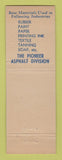 Matchbook Cover - Witco Chemical Cleveland OH