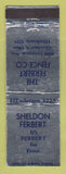 Matchbook Cover - Sheldon Ferbert Fence Cleveland OH